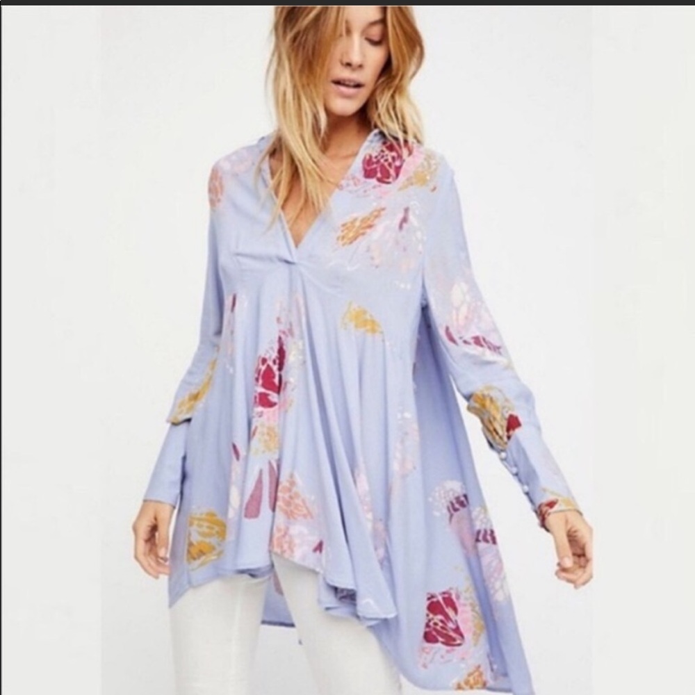 FREE PEOPLE Field of Butterflies Swingy Tunic